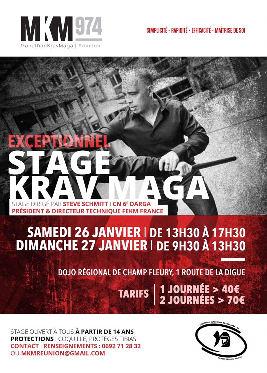 EXCEPTIONNEL ! Stage avec Steve SCHMITT (Président FEKM) les 26 et 27 janvier 2019