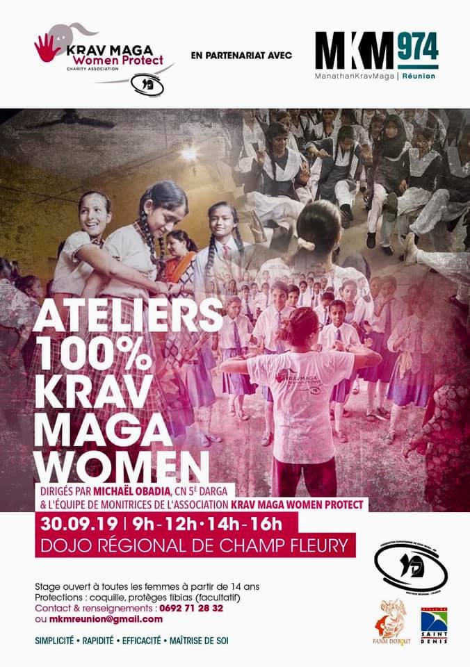 Ateliers 100% Krav Maga Women le 30/09/2019 au dojo régional