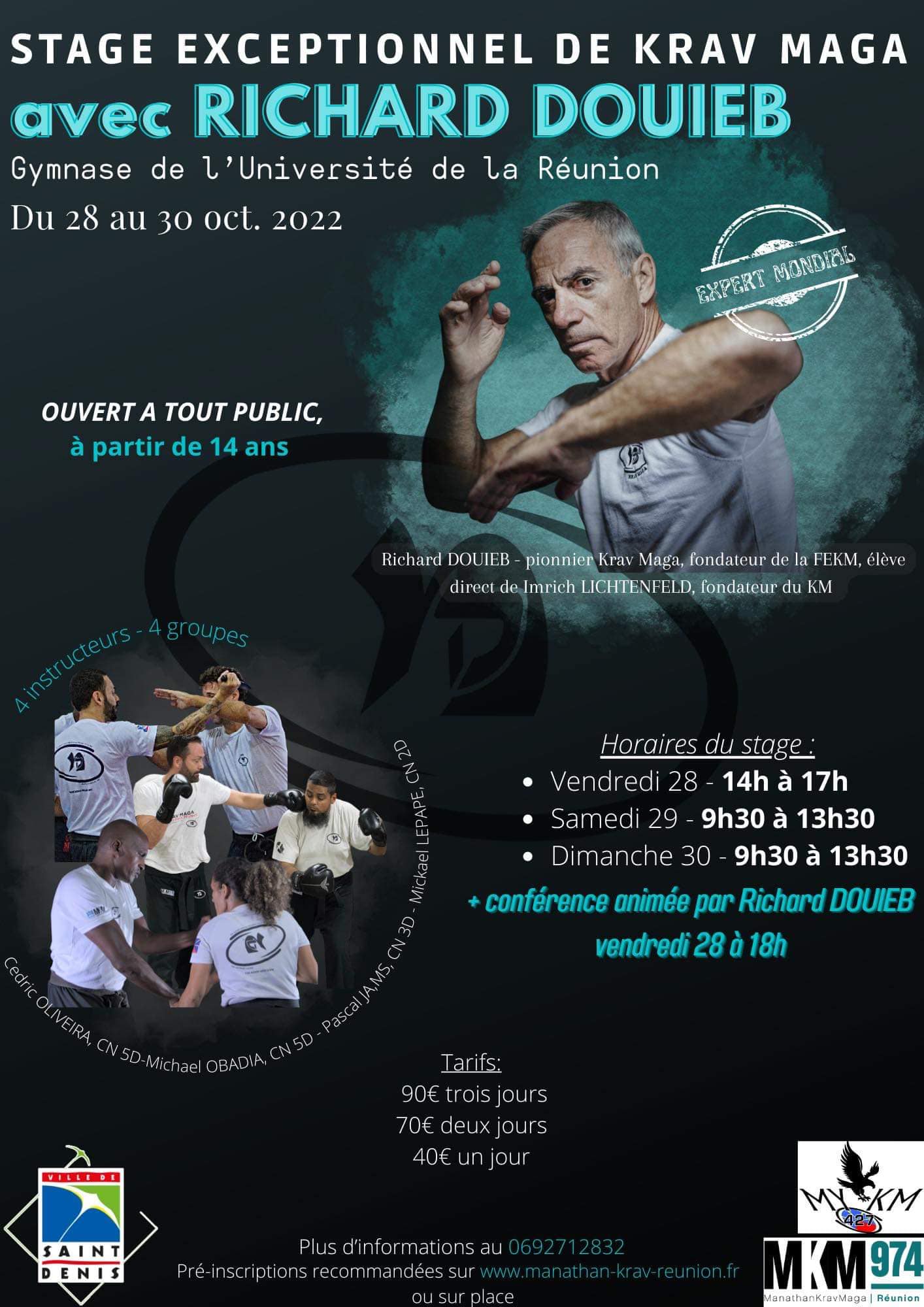 Exceptionnel ! Stage Richard DOUIEB à La Réunion